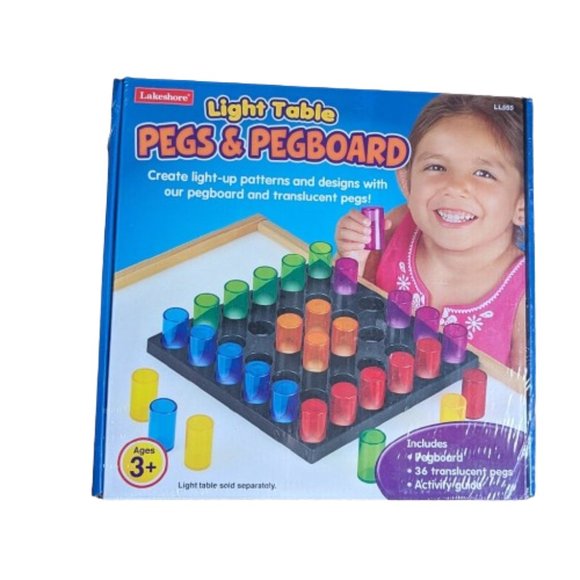 Lakeshore Toys Lakeshore Light Table Pegs Pegboard Poshmark